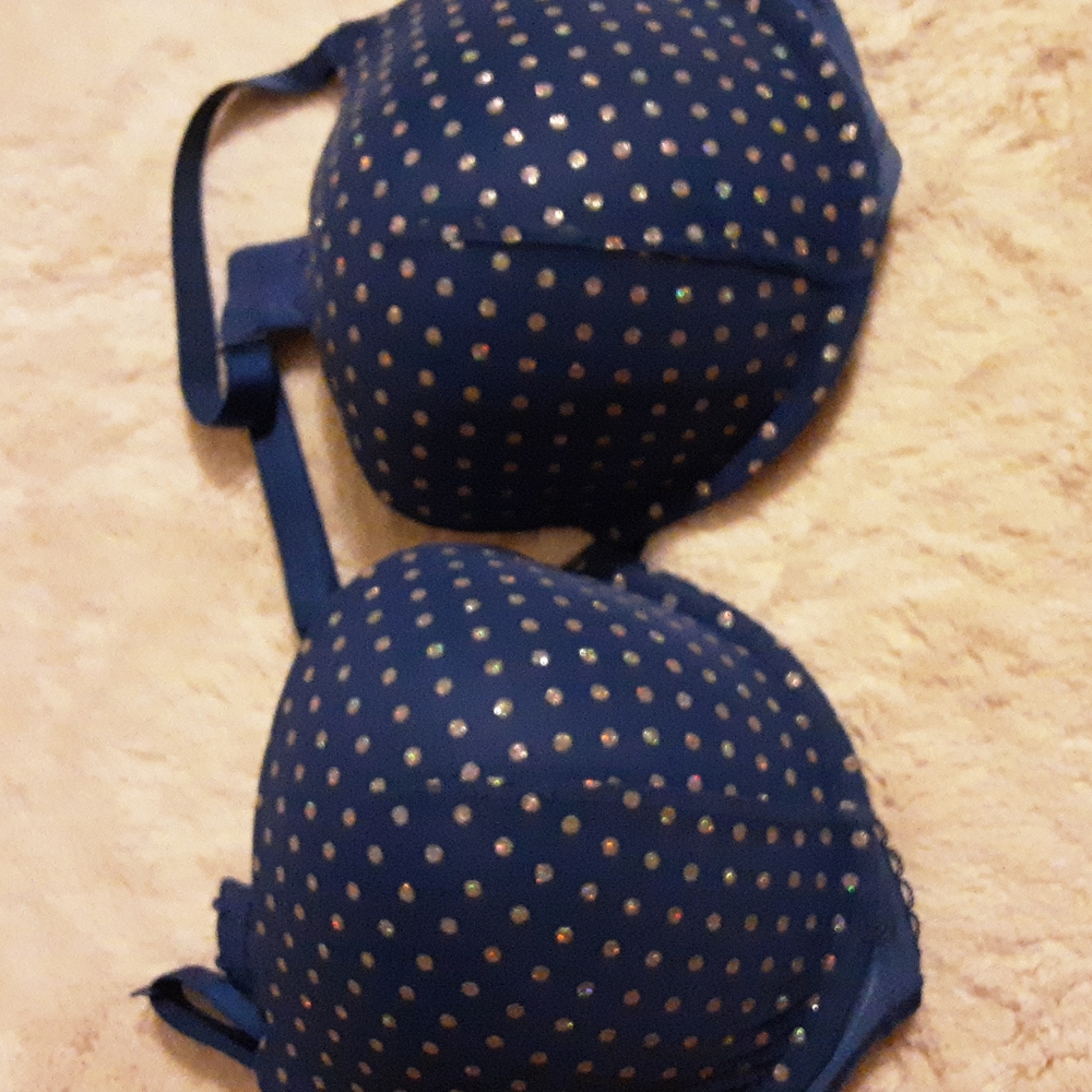 Victoria's Secret, blue bra, size 38D
